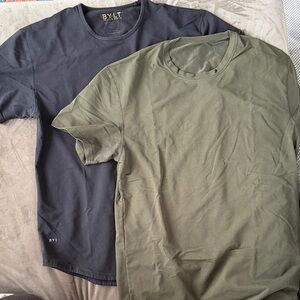 Men's BYLT Crew Neck T-Shirt - Olive Green and Black set